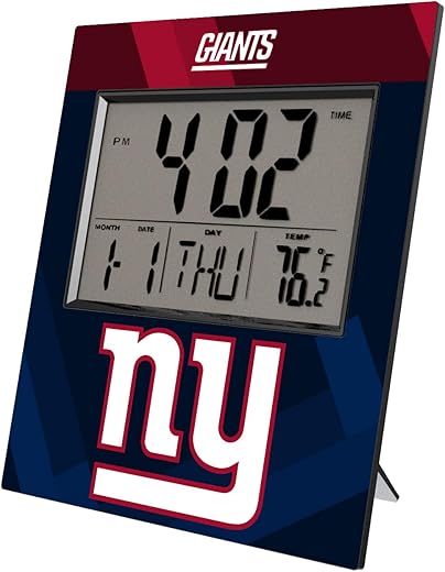 NFL Color Block Digital Desk Clock