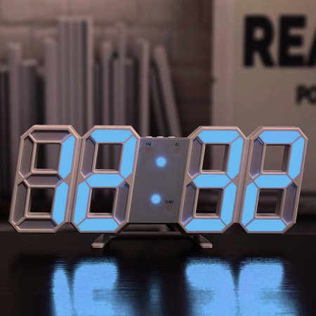 Nordic LED Digital Alarm Clock Wall Clocks Hanging Watch Snooze Table Clock Calendar Thermometer Electronic Smart Digital Clocks