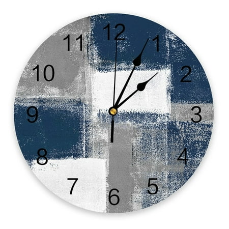 Oil Painting Abstract Geometric Wall Clocks Silent Home Cafe Office Wall r Clocks for Kitchen Wall Art Large Wall Clocks