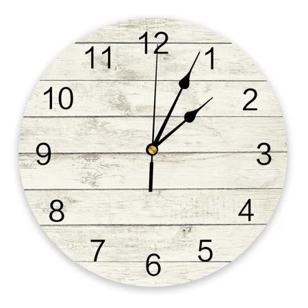 Old Wooden Board Wall Brown Wall Clocks Silent Home Cafe Office Wall r Clocks for Kitchen Wall Art Large Wall Clocks 25cm