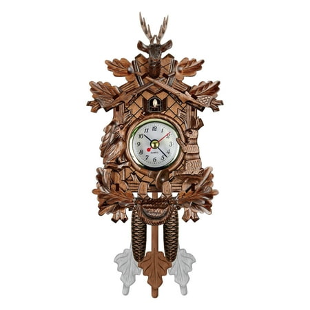 outdoor clocks for patio wall decor kawaii clock Cuckoo Wall Clock Chime Alarm Retro Wooden Living Room dementia seniors extra large kitchen roman gear