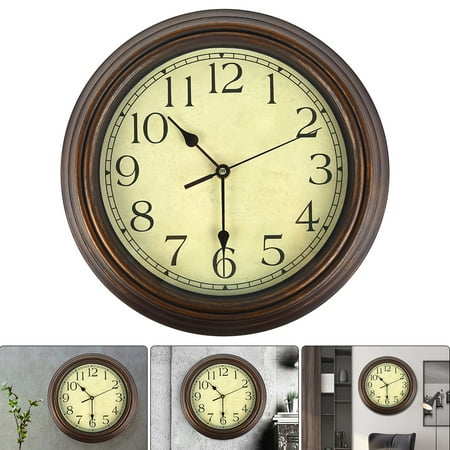 Pcapzz 30CM Western classical Style Wall Clock Iron Vintage Large Mute Clock Wall Decoration