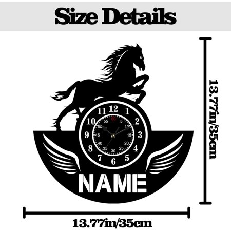 Personalized Wall Clock With 7 Colors Changing, Fun Animal Style Customized