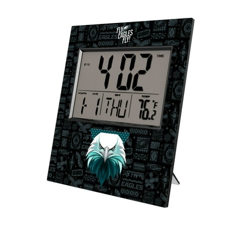 Philadelphia Eagles 2024 Illustrated Limited Edition Digital Desk/Wall Clock