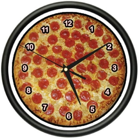 PIZZA Wall Clock place kitchen decor italian food art