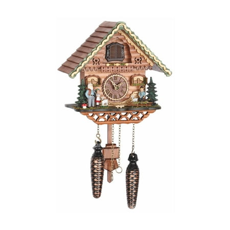 Quartz Cuckoo Clock Swiss house with music TU 489 QM