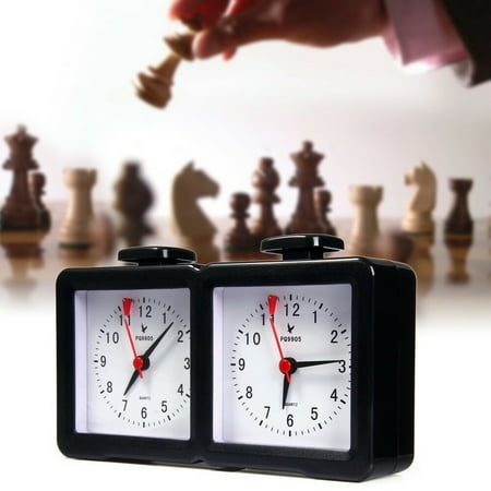 Quarz Analog Chess Clock I-go Count Up Down Timer for Game Competition PQ9905