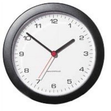 'Radio Controlled Wall Clock Design black (51.001.212)