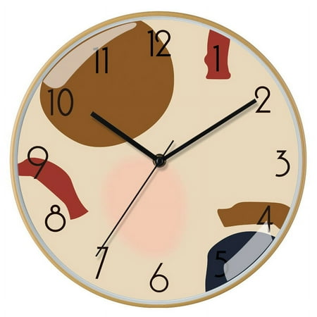 Real Wood Wall Clock, Battery Operated, Natural Finish - Made from Real Wood – 102% Real Wood!,