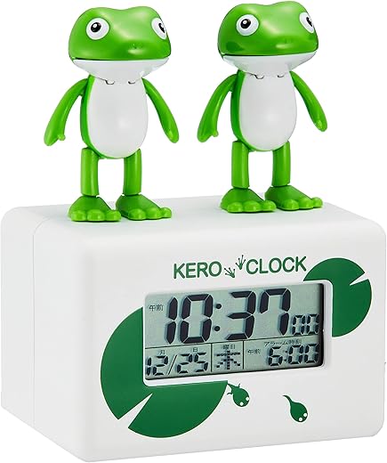 Rhythm 8RDA46RH03 Alarm Clock, Digital Clock, Kero Clock 2, White, 4.1 x 3.2 x 2.4 inches (106 x 82 x 60 mm)