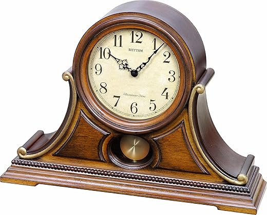 Rhythm Clocks "Tuscany II" Wooden Musical Mantel Clock