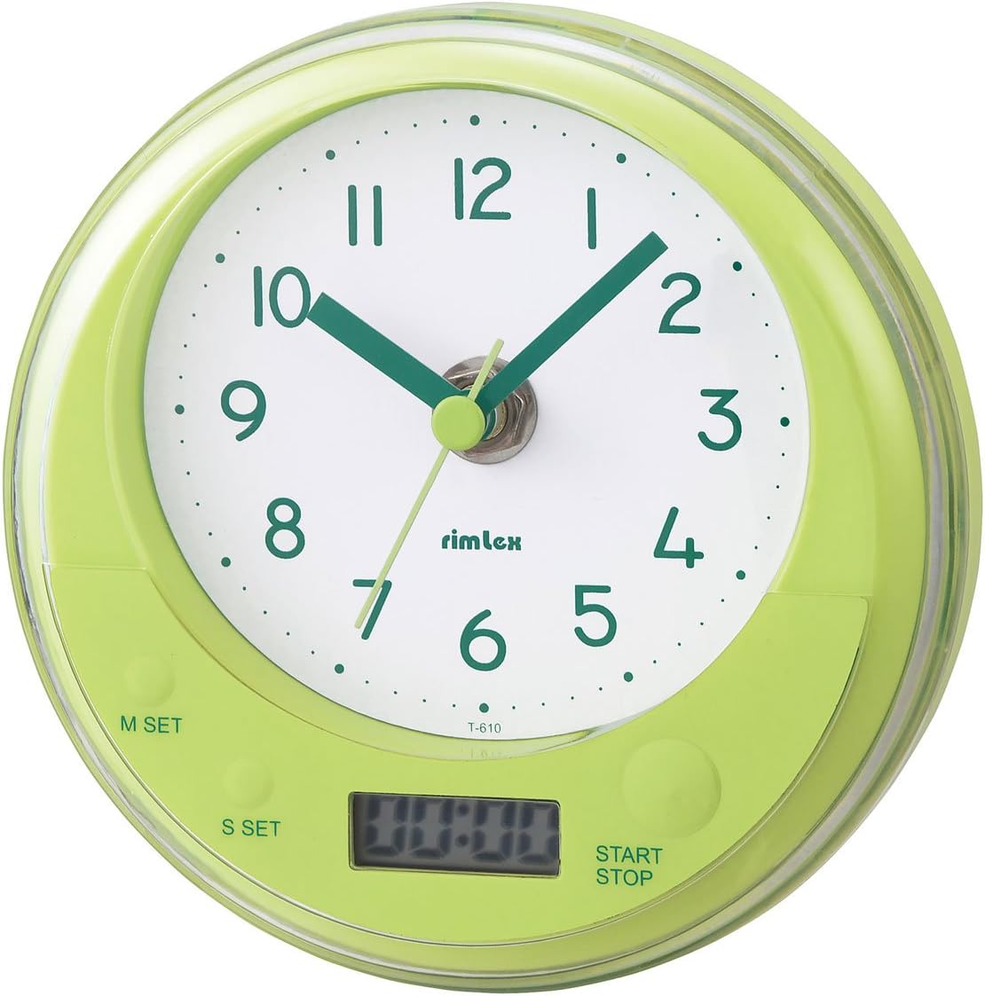 rimlex T-610 GR Splashproof Half Body Bath Timer Clock, Green