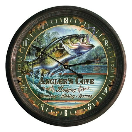 Rivers Edge Bass 16'' Clock