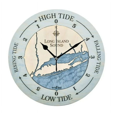 Rustic Beach Ocean Tide Time Decorative Wall Clocks Round Large Coastal Nautical Tide Wall Watch Bedroom Home Decor 12 14 inch