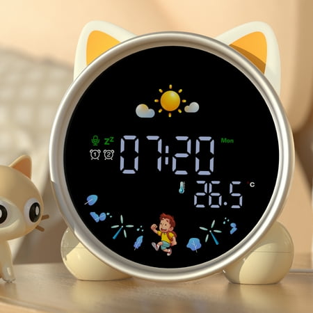 Sailstar Kids Alarm Clock, OK to Wake Clock for Kids with Night Lights, Digital Clock Children's Sleep Training Sound Machine