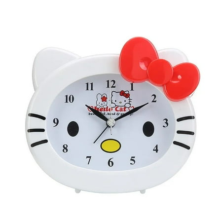 Sanrio Hello Cat Clock Creative Hello Cat Room Decor Children‘s Bedside Alarm Clock Kawaii Products Cute Things For Girls