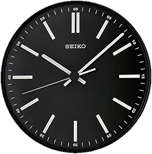 Seiko Clock (Model: QXA521JLH) , White, 12 x 12 x 1.75 Inch