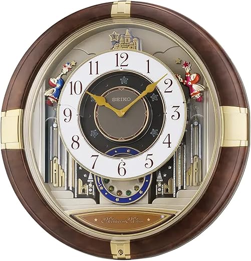 Seiko Melodies in Motion Wall Clock, Trumpeting Angels