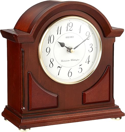 SEIKO Sayo Mantel Clock , Brown