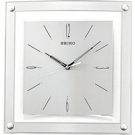 Seiko Silver Quiet Sweep 12.25 Inch Wall Clock