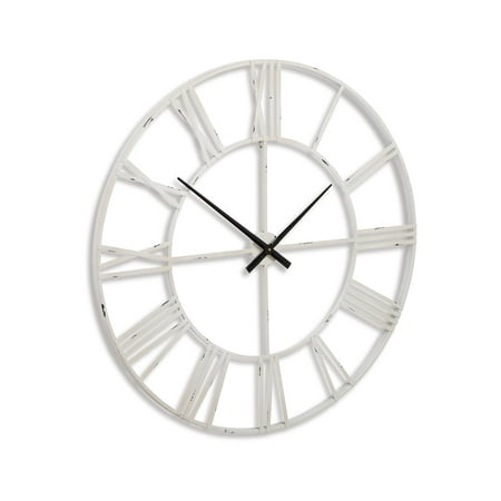 Signature Design by Ashley Casual Paquita Wall Clock Antique White