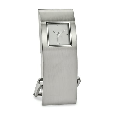 Silver-tone Rectangle Desk Clock GM16875