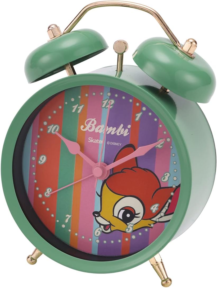 Skater ZPW1-A Desk Clock, Alarm Clock, Disney, Retro Bambi