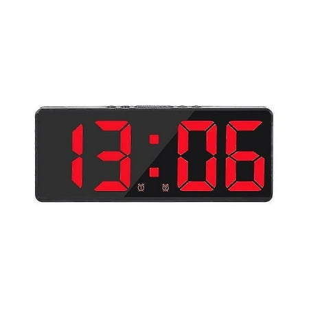 Smart Large Digital Wall Clock App Control Time/date/sound Activation And Volume Alarm Clock With Snooze Function Cy