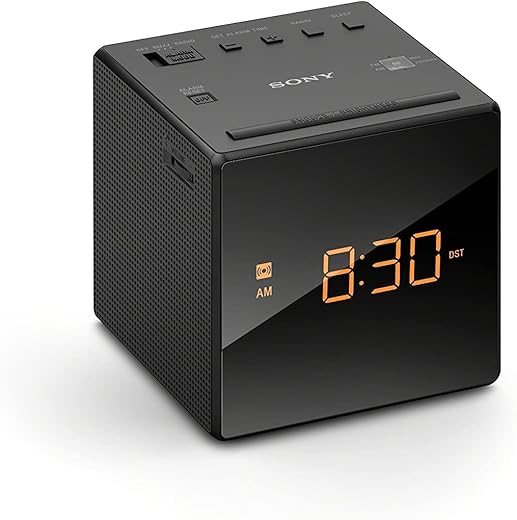 Sony ICFC-1 Alarm Clock Radio LED Black (Renewed)