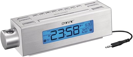 Sony ICFC717PJ Nature Sounds Clock Radio, Silver