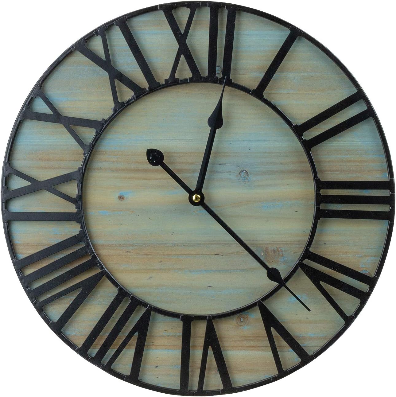 Sorbus 16-Inch Large Wall Clock - Centurian Roman Numeral Style - Modern Home Decor - Metal Wood Decorative Analog Clock