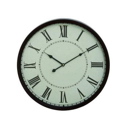 Studio 350 White Iron Traditional Wall Clock No Theme 20 x 20 x 3