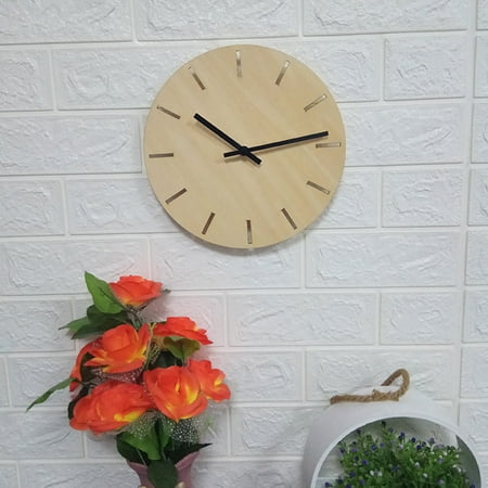 Sunggoko Silent Wall Clock Clearance！ Non-Ticking Wall Clock Clock Design Creative Decor Home Wood Watch Wall Silent European Modern Clock