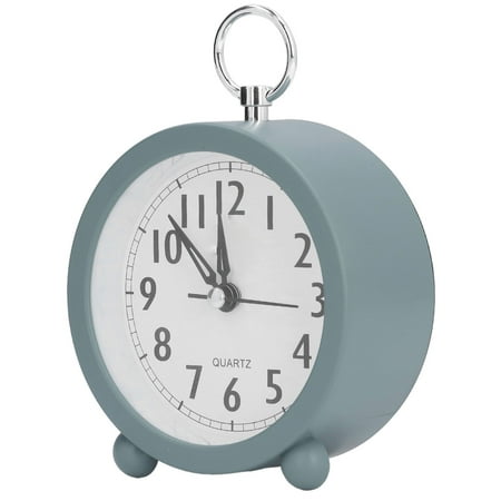 Table Clock, Mediterranean Style Analog Clock Easy Identification For Home For Office For School