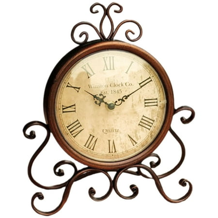 Tabletop Decor Vintage Table Clock Room Desk Clock European Retro Clock Clocks for Living Room Mantelpiece