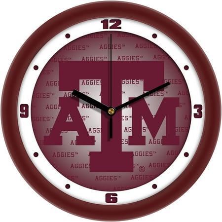 Texas A&M Aggies 11.5'' Suntime Premium Glass Face Dimension Wall Clock