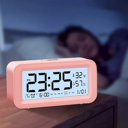 TOPRenddon Digital Alarm Clock For Bedroom, Bold Digit Large LED Display, Snooze,12/24H Change Countdown Time,Loud Desk Clock For Teens Kid Adult Senior