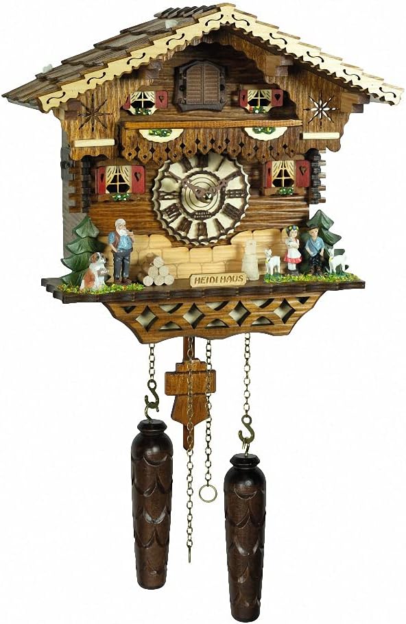 Trenkle Quartz Cuckoo Clock Heidi House, Handpainted