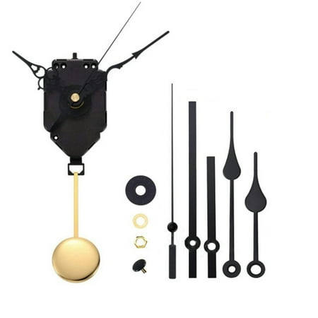 TUMALL DIY Wall Quartz Pendulum Clock Chime Melody Mechanism Movement-Set Metal+Plastic-Black