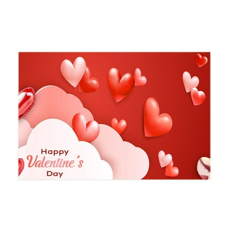 TWCTUWEN New Valentine Day Decoration Hanging Cloth Party Holiday Photo Background Cloth Proposal Anniversary Layout Scene Background Cloth Flags for Room Guys Flags for Room Flags 3x5 Outdoor Flags