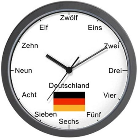 unique German Language Decor 10 Wall Clock Elegant Classic Home Kitchen Green CafePress Authentic Vintage Retro