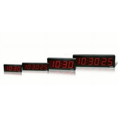 Valcom 4 in. Digital IP Clock - 6 Digit Display - Double Sided