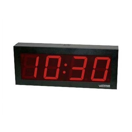 Valcom VIP-D640ADS 4 in. Digital IP Clock, 6 Digit Display, Double Sided