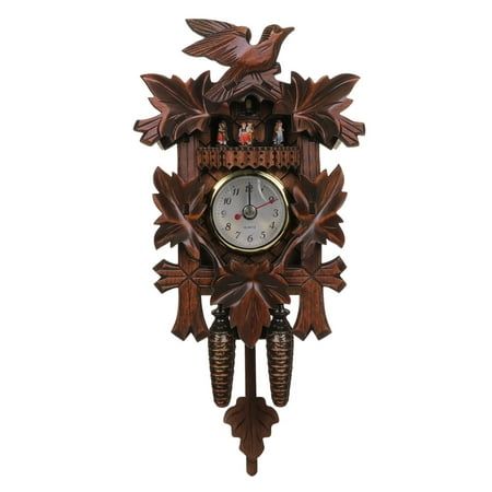 Vintage Wooden Coo-coo Wall Clock Digital Home Decor