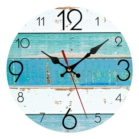 Vintage Wood Grain Wall Clocks Creative Living Room Wall Clock Home Wall Decor