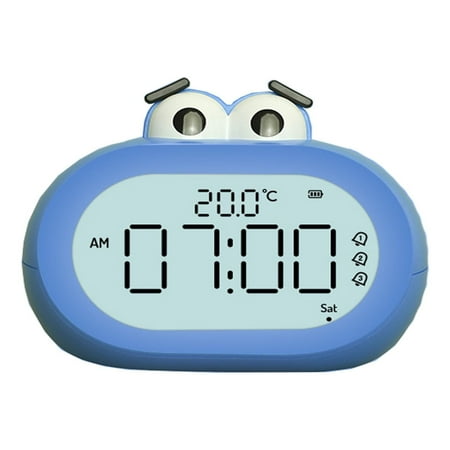 Vxdvou LED Digital Big Mouth Alarm Clock - Alarms, Large Display, Sleep Function, Fun Desk Clock for Bedrooms, Offices