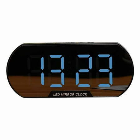 Wall Clock Digital Alarm Clock Led Atomic Clocks for Bedrooms Led Clock for Bedroom Electronic Desktop Clock Led Digital Alarm Clock With Smart Night Light for Home Bedroom Office