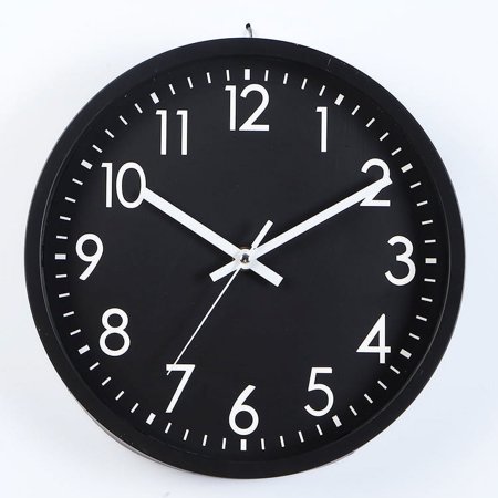 Wall Clock, Modern Wall Clocks Battery Operated, 10 Inch Simpel Silent Non-Ticking Clock Decorative for Kitchen, Office, Outdoor, Bedroom, Living Room, School, Classroom