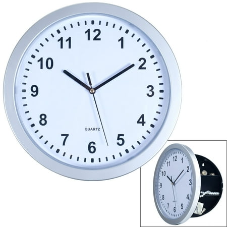 Wall Clock with Hidden Safe - 10 Inches