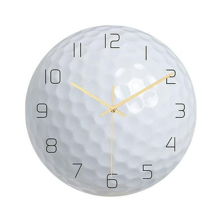 wall decoration exterior mute golf wall home clock clock Round Decoration & Hangs